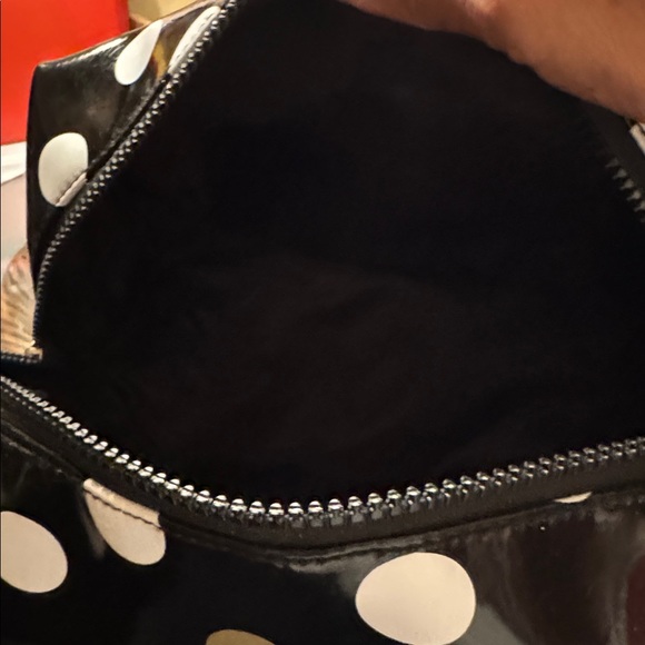 Pink Black and White Polka Dot Pouch - Picture 6 of 9